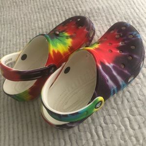 Tie-Dye crocs! Great condition